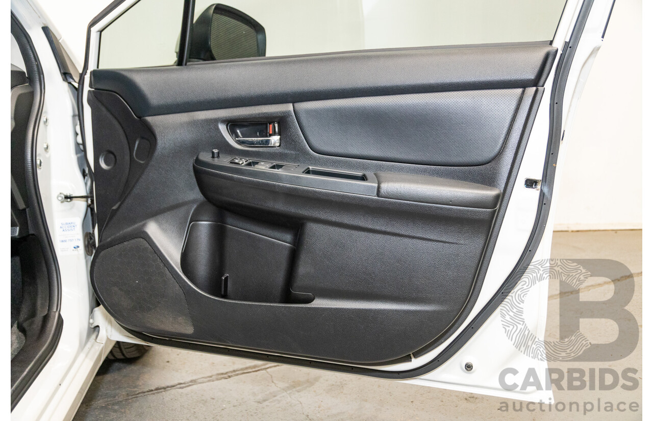 10/2014 Subaru Impreza X Limited Edition (AWD) MY14 5d Hatchback Satin White Pearl 2.0L