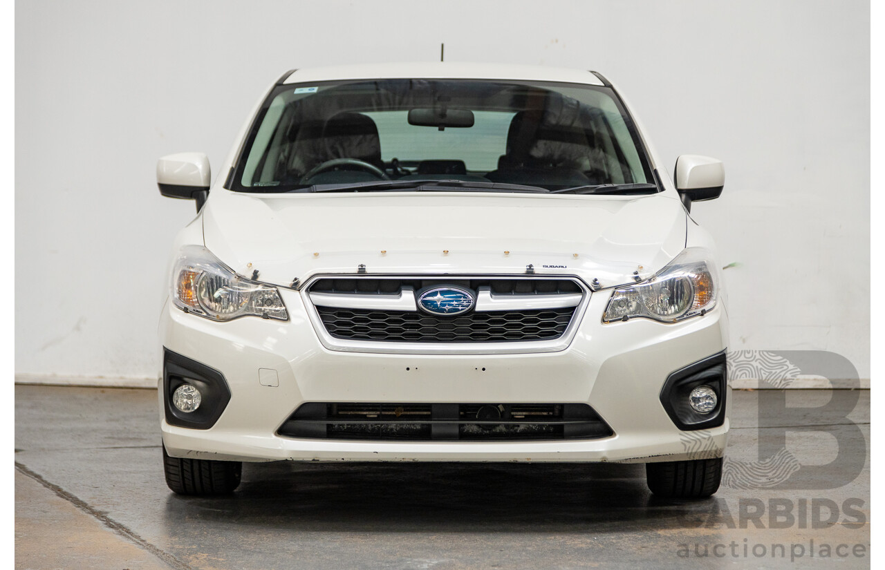 10/2014 Subaru Impreza X Limited Edition (AWD) MY14 5d Hatchback Satin White Pearl 2.0L