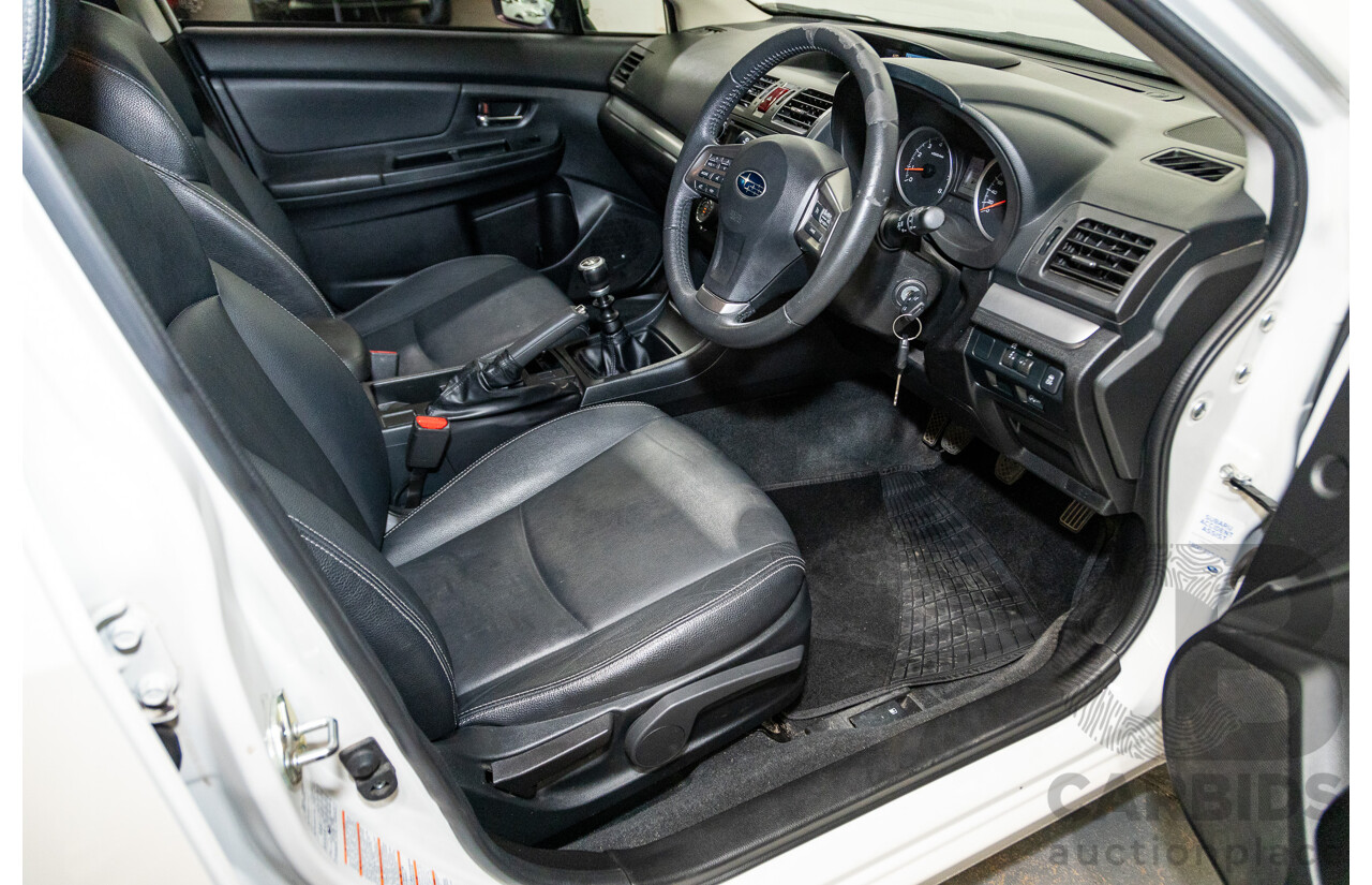 10/2014 Subaru Impreza X Limited Edition (AWD) MY14 5d Hatchback Satin White Pearl 2.0L