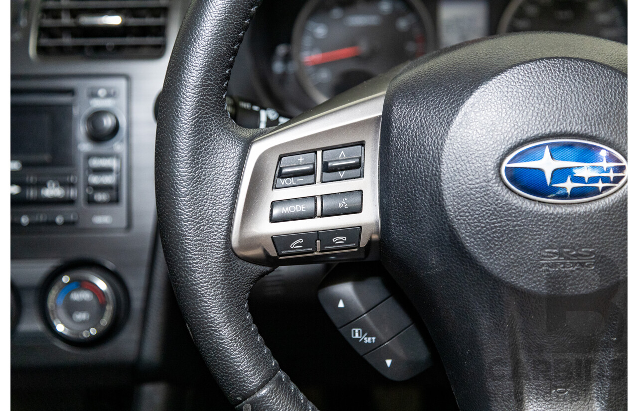 10/2014 Subaru Impreza X Limited Edition (AWD) MY14 5d Hatchback Satin White Pearl 2.0L