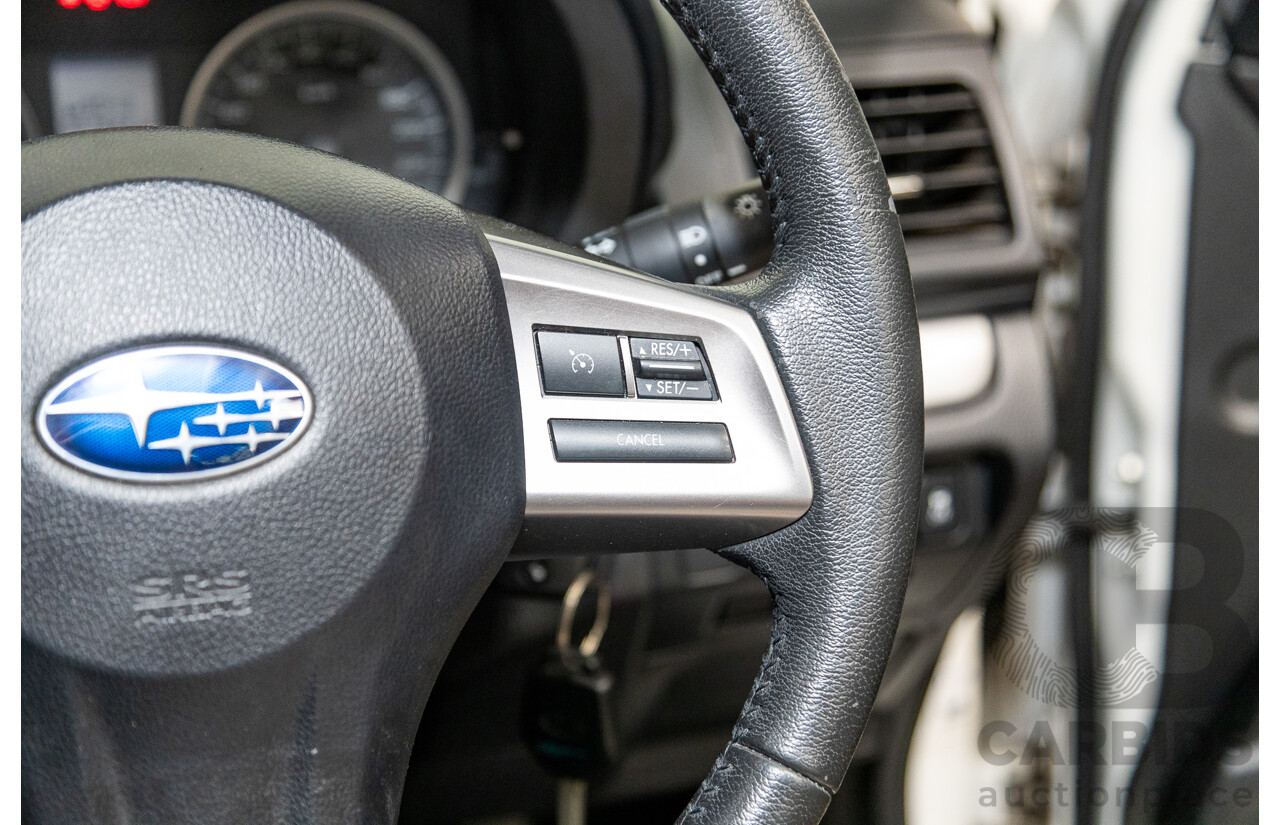 10/2014 Subaru Impreza X Limited Edition (AWD) MY14 5d Hatchback Satin White Pearl 2.0L