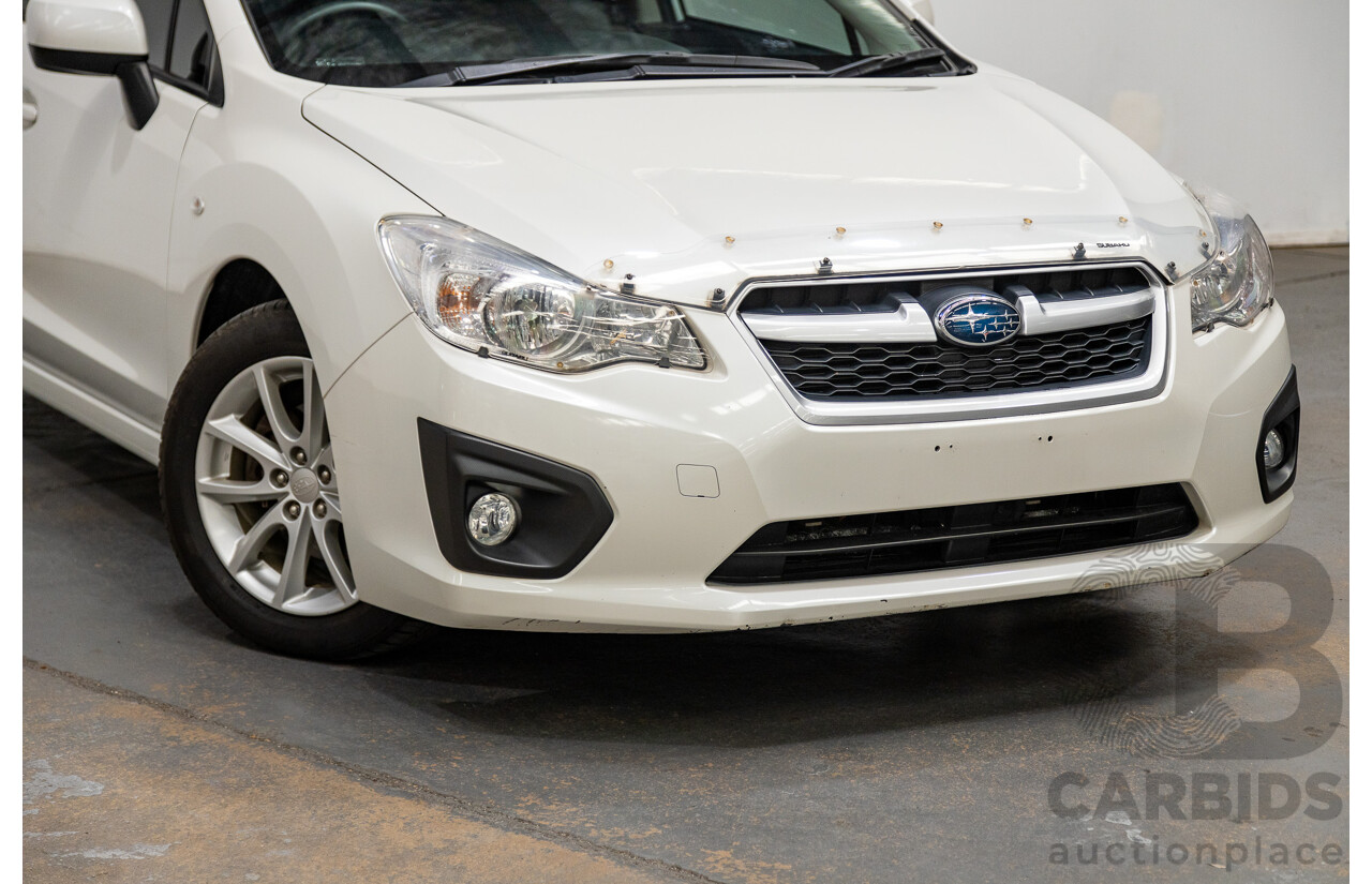 10/2014 Subaru Impreza X Limited Edition (AWD) MY14 5d Hatchback Satin White Pearl 2.0L