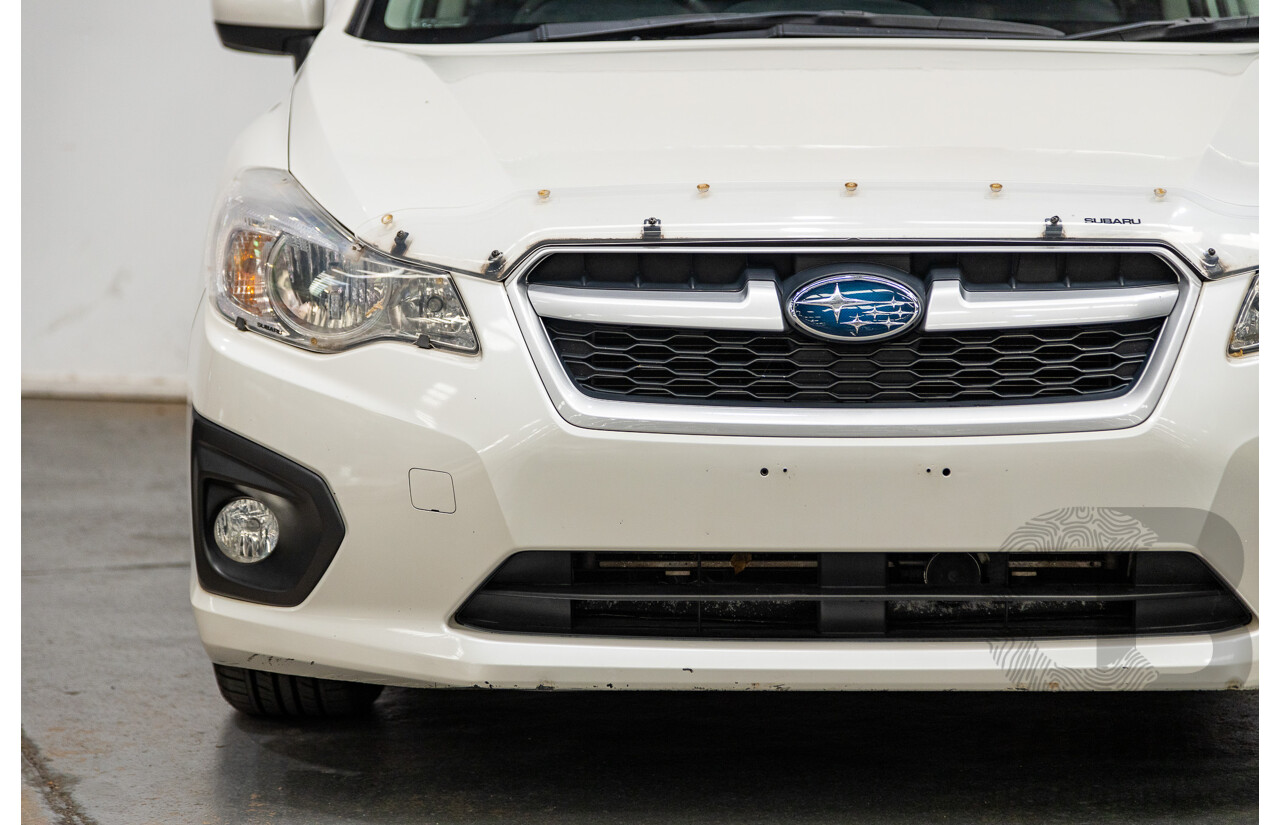 10/2014 Subaru Impreza X Limited Edition (AWD) MY14 5d Hatchback Satin White Pearl 2.0L