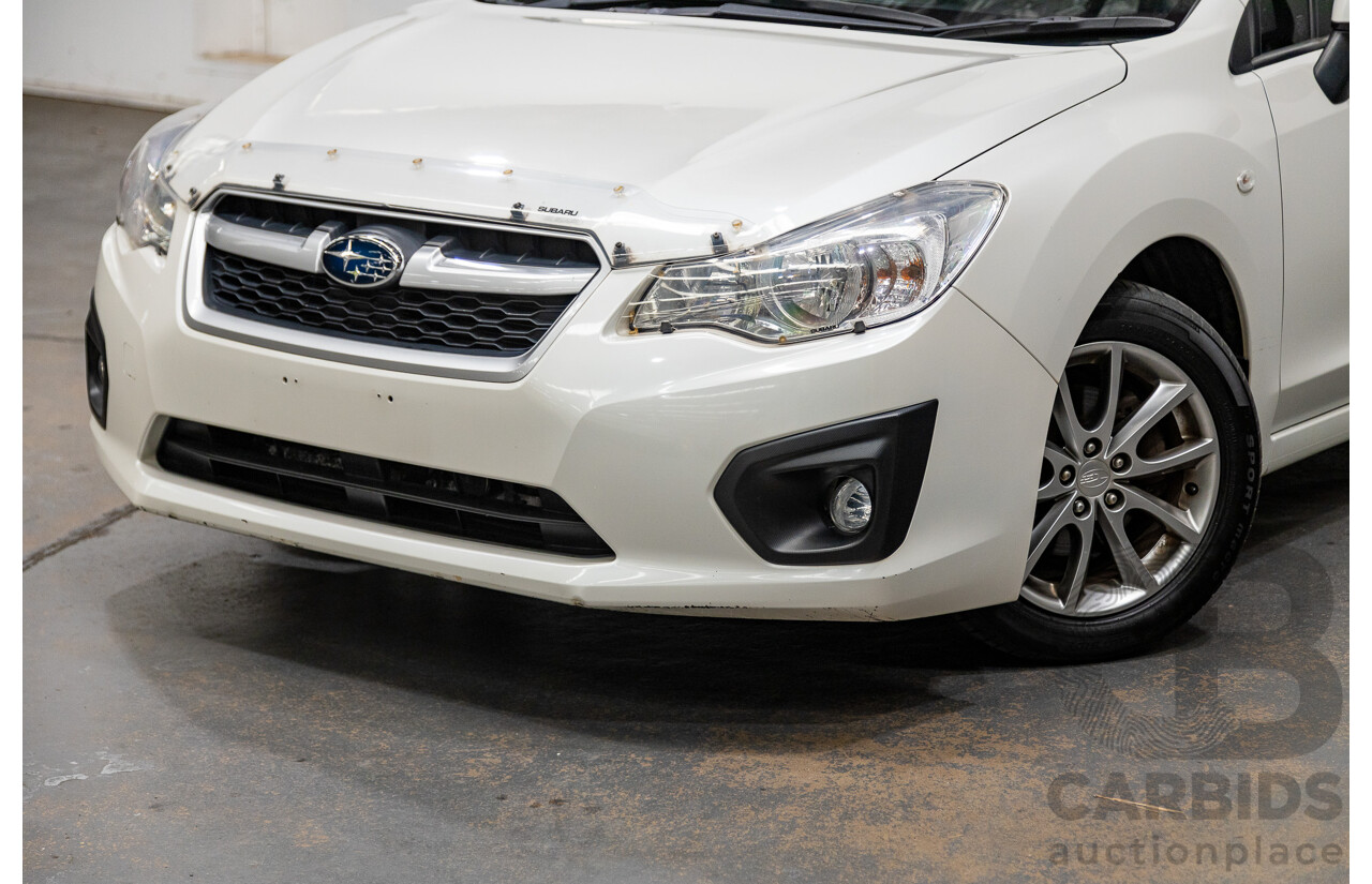 10/2014 Subaru Impreza X Limited Edition (AWD) MY14 5d Hatchback Satin White Pearl 2.0L