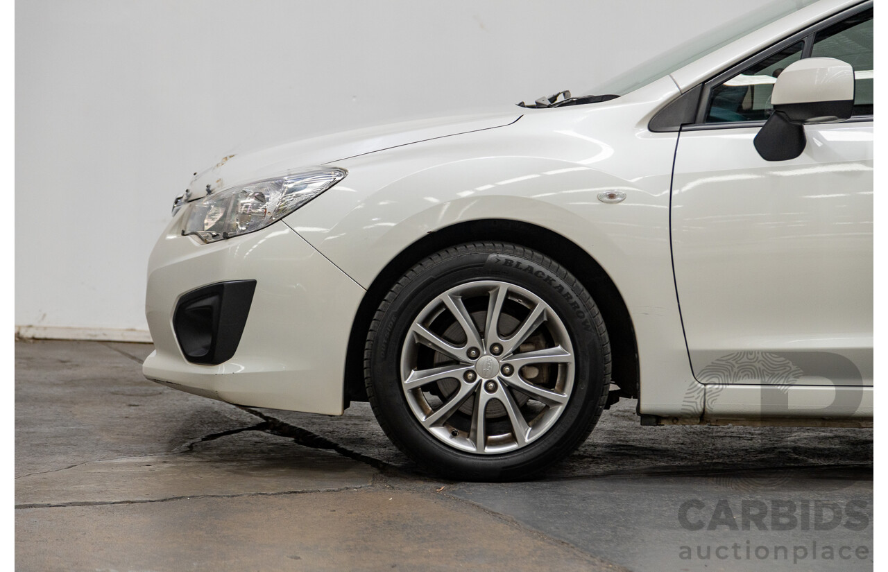 10/2014 Subaru Impreza X Limited Edition (AWD) MY14 5d Hatchback Satin White Pearl 2.0L
