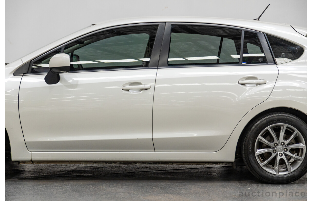 10/2014 Subaru Impreza X Limited Edition (AWD) MY14 5d Hatchback Satin White Pearl 2.0L