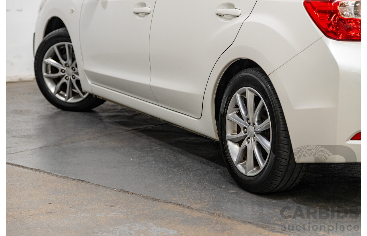 10/2014 Subaru Impreza X Limited Edition (AWD) MY14 5d Hatchback Satin White Pearl 2.0L