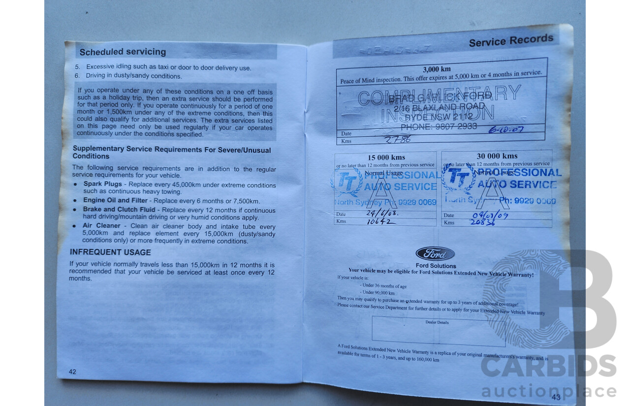 5/2007 Ford Focus CL LS 4d Sedan White 2.0L