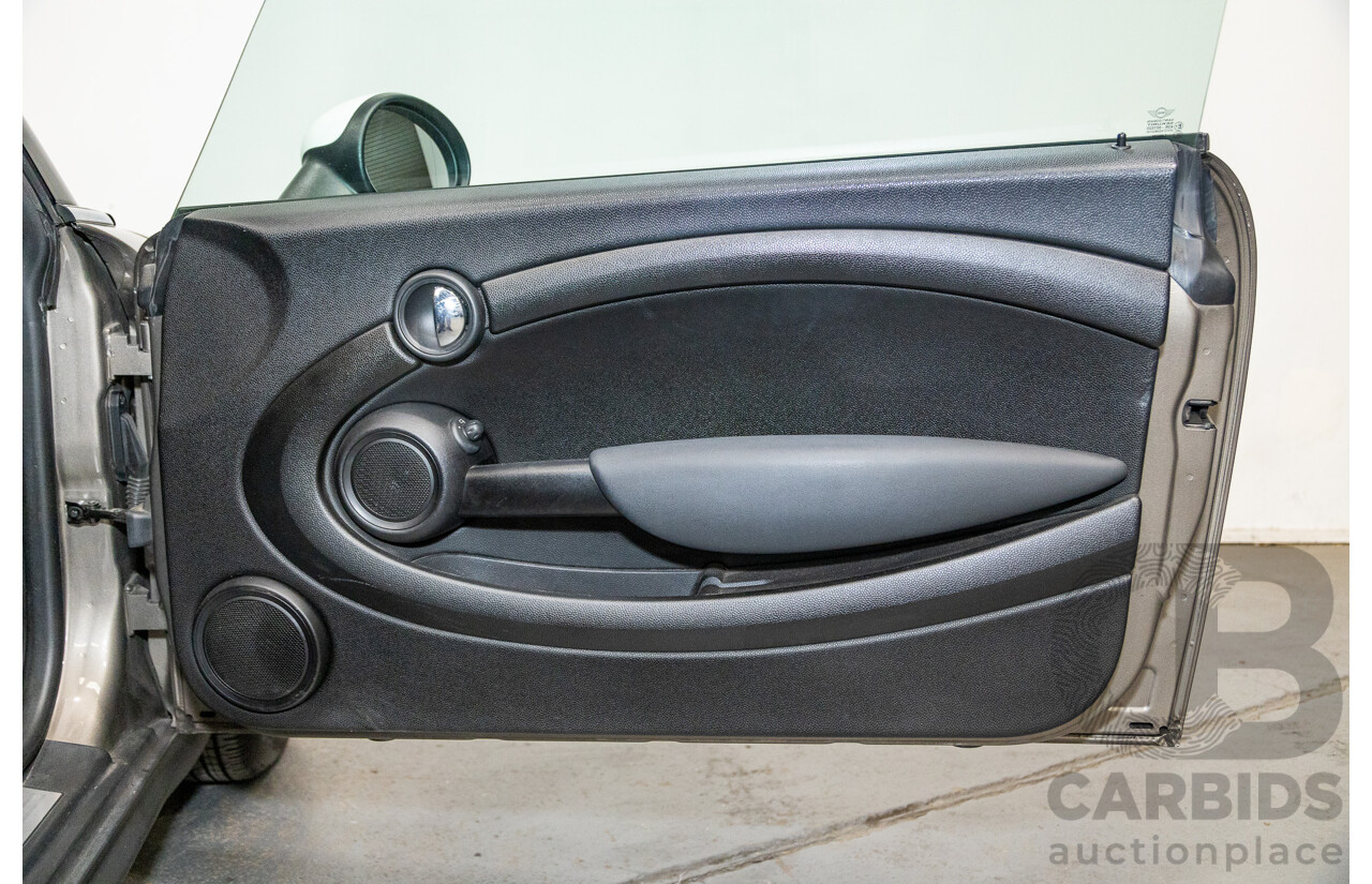 07/2012 Mini Cooper RAY R56 MY12 2D Hatchback Velvet Silver Metallic 1.6L