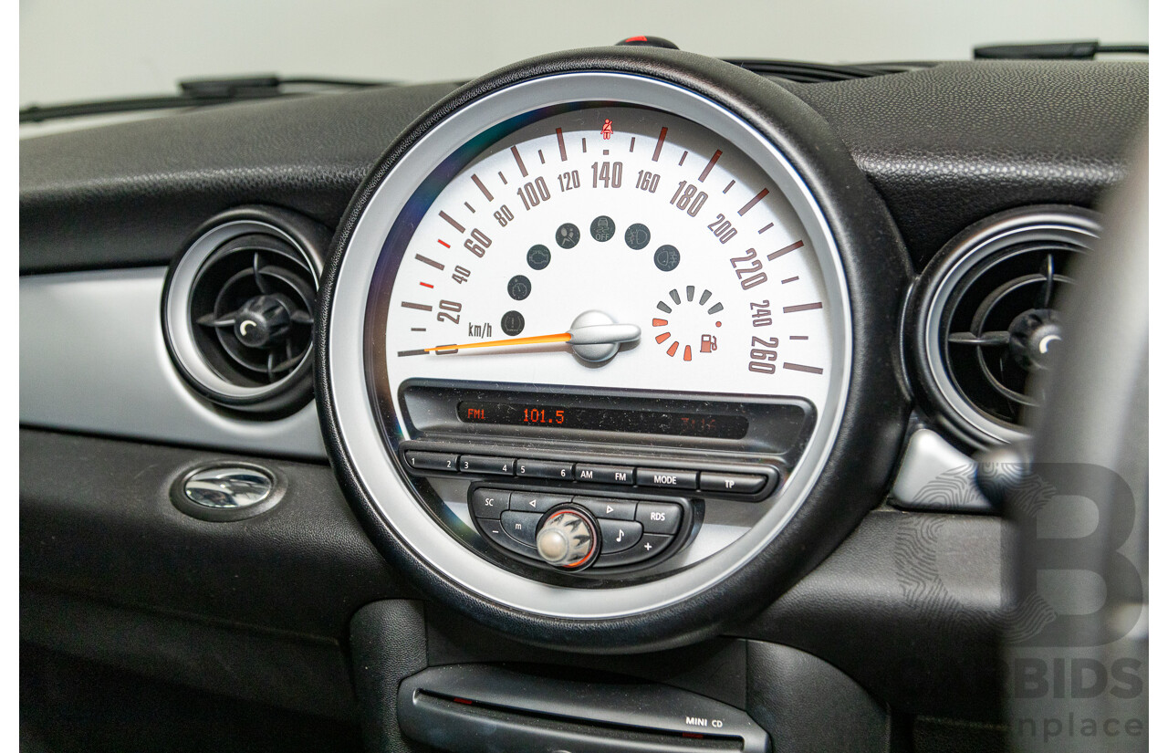 07/2012 Mini Cooper RAY R56 MY12 2D Hatchback Velvet Silver Metallic 1.6L