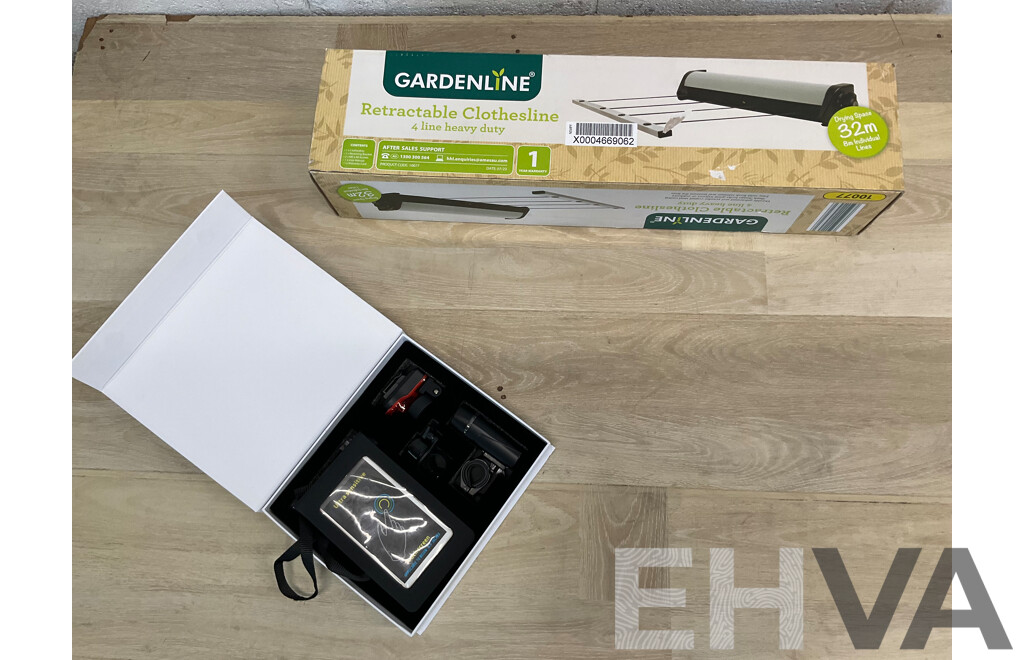 GARDENLINE Clothesline and Bike Accessories - Lot of 2