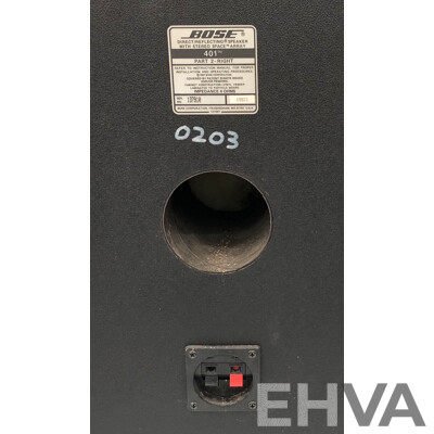 Pair of Bose 401 Direct/Refleecting Speakers with Stereo Space Array