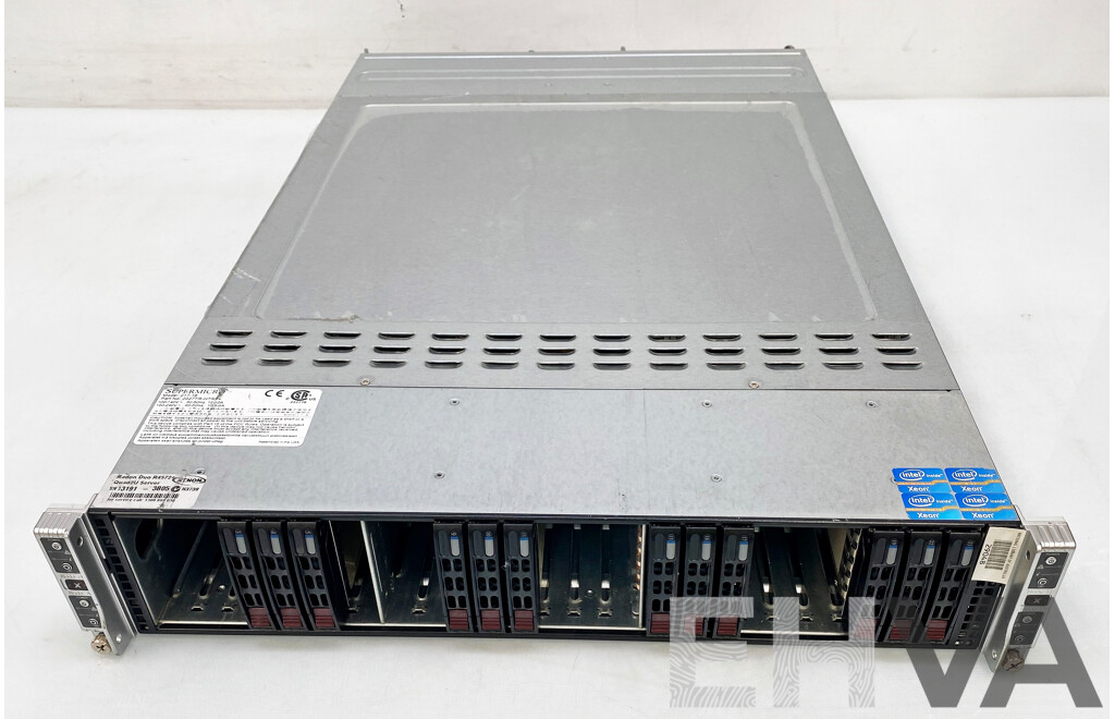 Supermicro (R4572) Xenon Multi-Node Server W/ 4x Dual Intel Xeon (E5-2630) 2.30GHz-2.80GHz 6-Core CPU 256GB DDR3