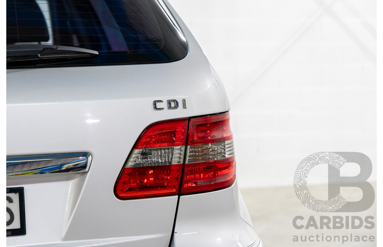 9/2010 Mercedes-Benz B180 CDI 245 MY11 5d Hatchback Polar Silver Metallic Turbo Diesel 2.0L