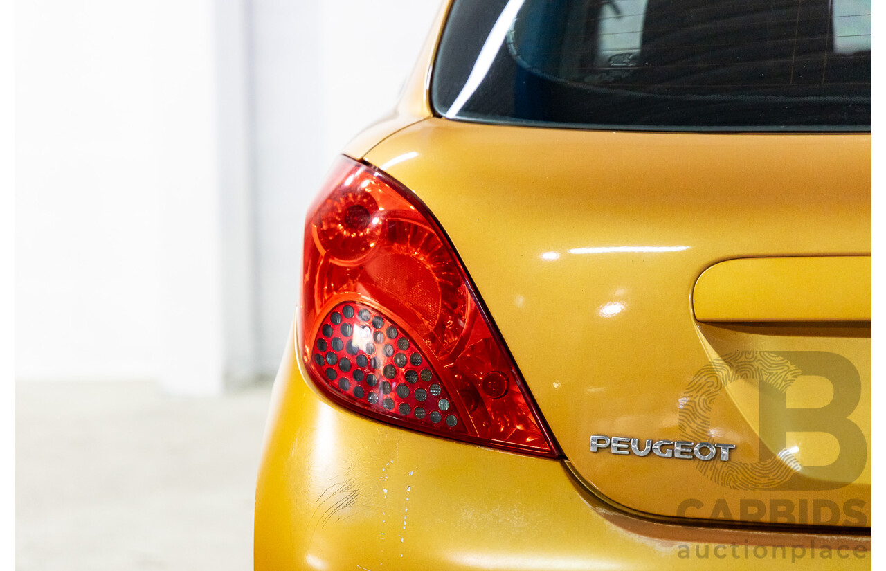 2/2009 Peugeot 207 XT  5d Hatchback Orange Salamanque Metallic 1.6L