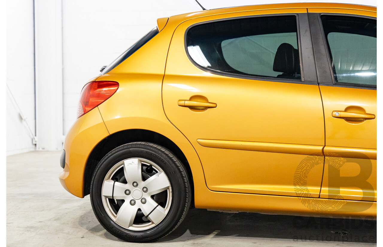 2/2009 Peugeot 207 XT  5d Hatchback Orange Salamanque Metallic 1.6L