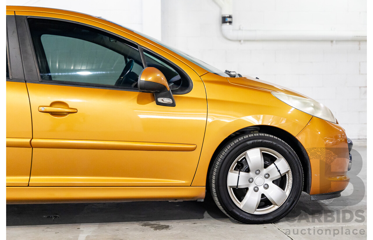 2/2009 Peugeot 207 XT  5d Hatchback Orange Salamanque Metallic 1.6L