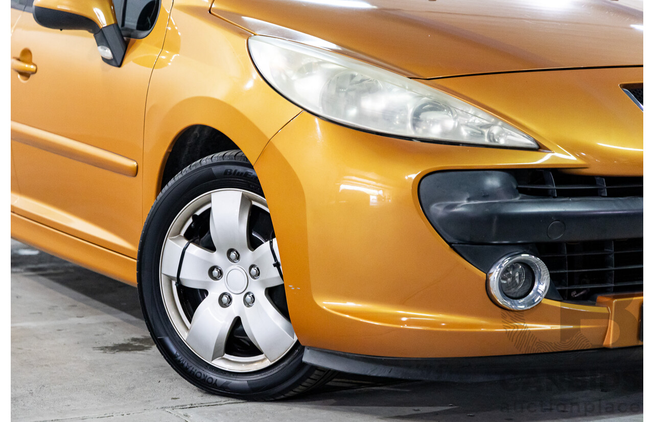 2/2009 Peugeot 207 XT  5d Hatchback Orange Salamanque Metallic 1.6L