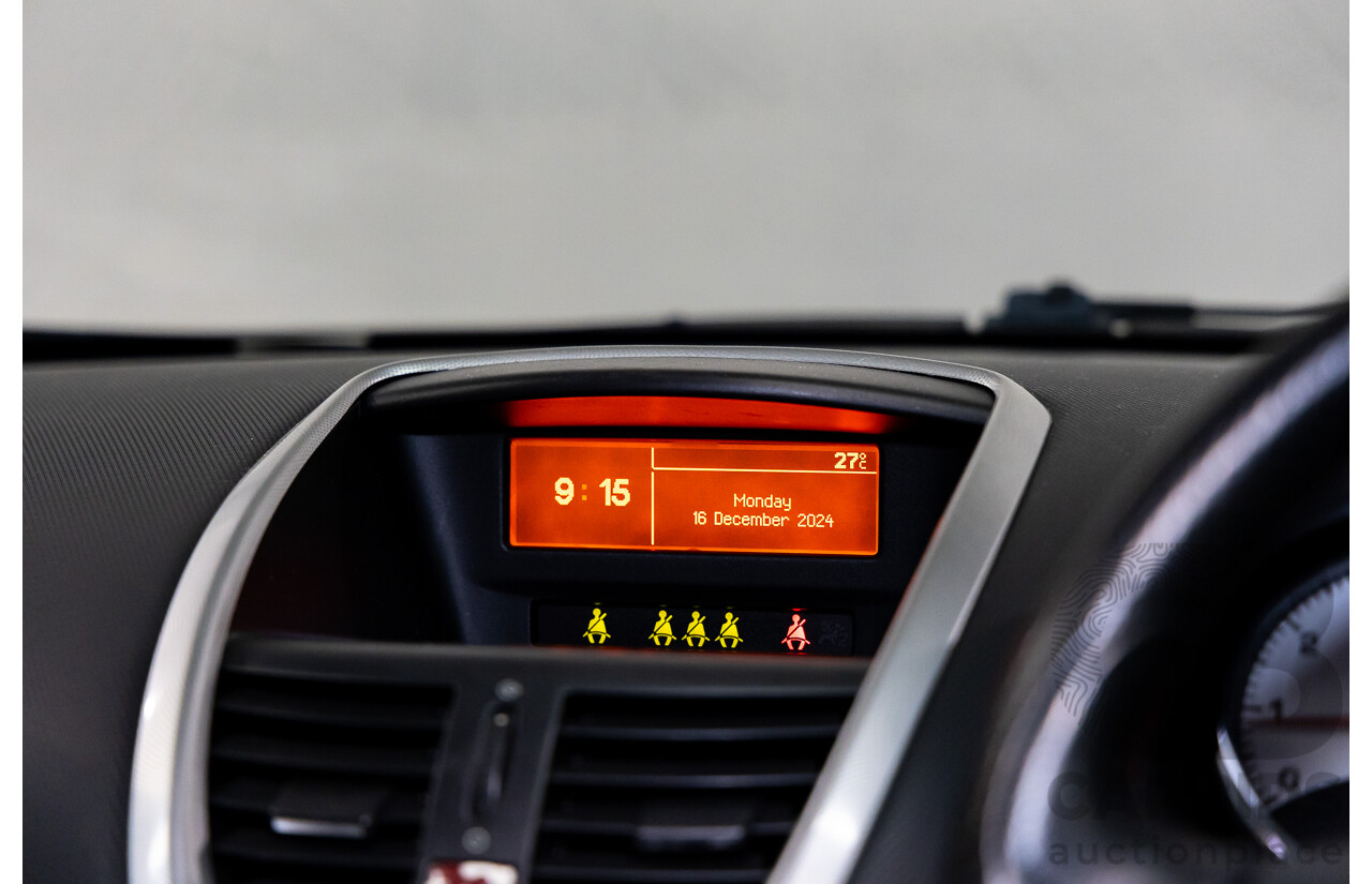 2/2009 Peugeot 207 XT  5d Hatchback Orange Salamanque Metallic 1.6L