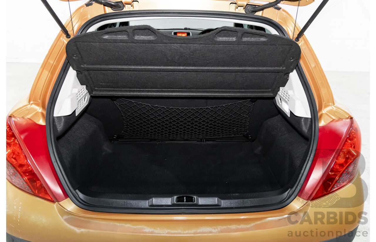 2/2009 Peugeot 207 XT  5d Hatchback Orange Salamanque Metallic 1.6L