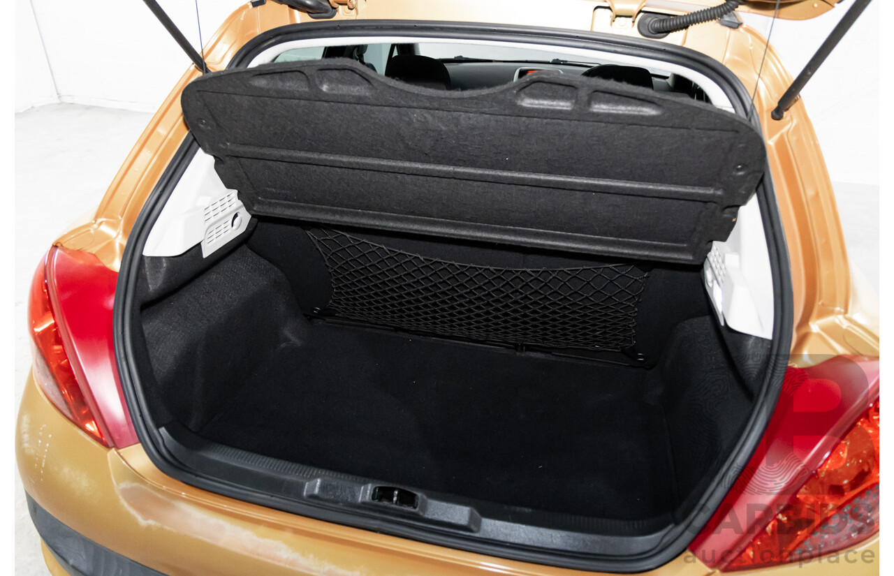 2/2009 Peugeot 207 XT  5d Hatchback Orange Salamanque Metallic 1.6L