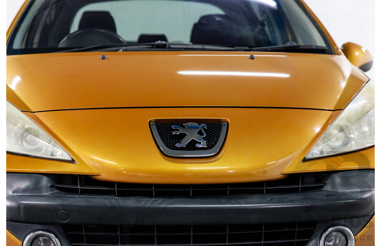 2/2009 Peugeot 207 XT  5d Hatchback Orange Salamanque Metallic 1.6L