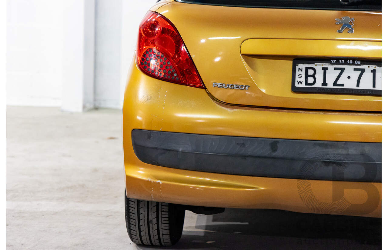 2/2009 Peugeot 207 XT  5d Hatchback Orange Salamanque Metallic 1.6L