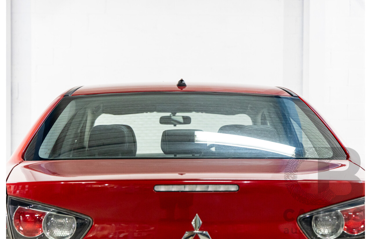 1/2013 Mitsubishi Lancer LX CJ MY13 4d Sedan Red Metallic 2.0L