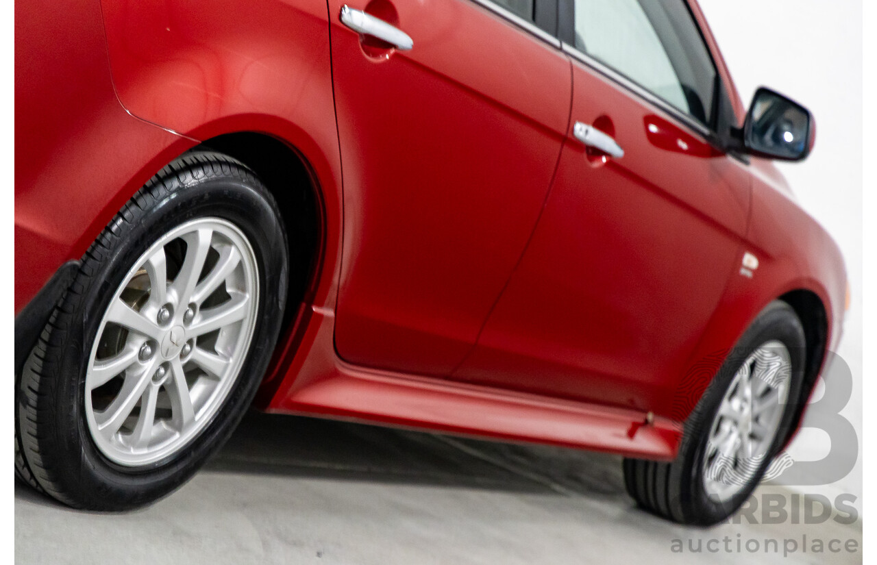 1/2013 Mitsubishi Lancer LX CJ MY13 4d Sedan Red Metallic 2.0L