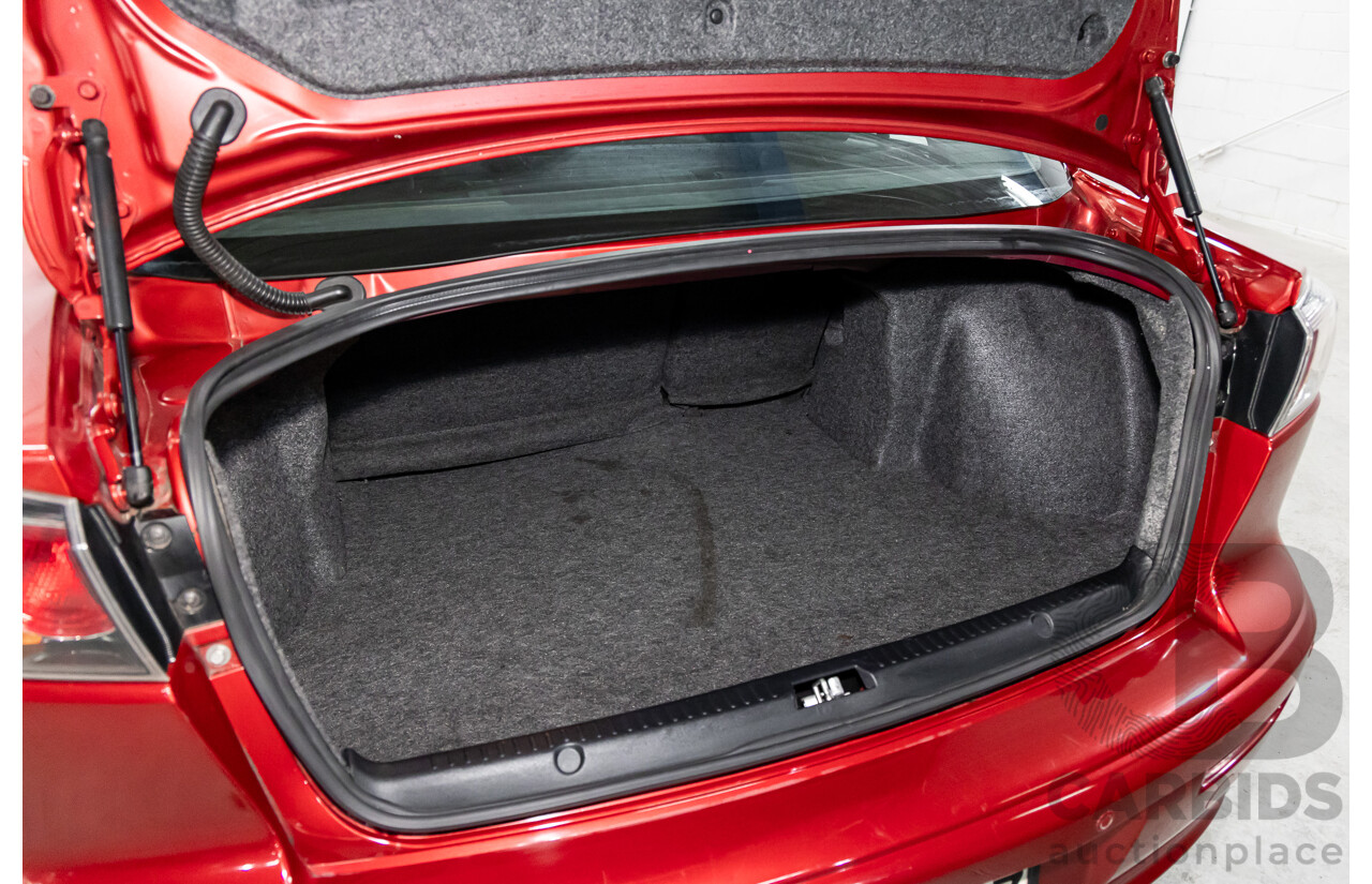 1/2013 Mitsubishi Lancer LX CJ MY13 4d Sedan Red Metallic 2.0L