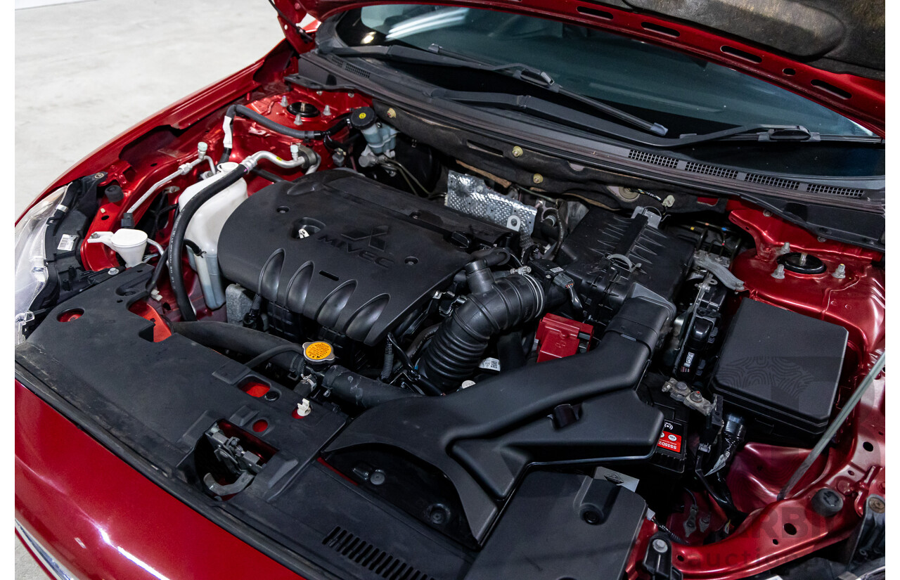 1/2013 Mitsubishi Lancer LX CJ MY13 4d Sedan Red Metallic 2.0L