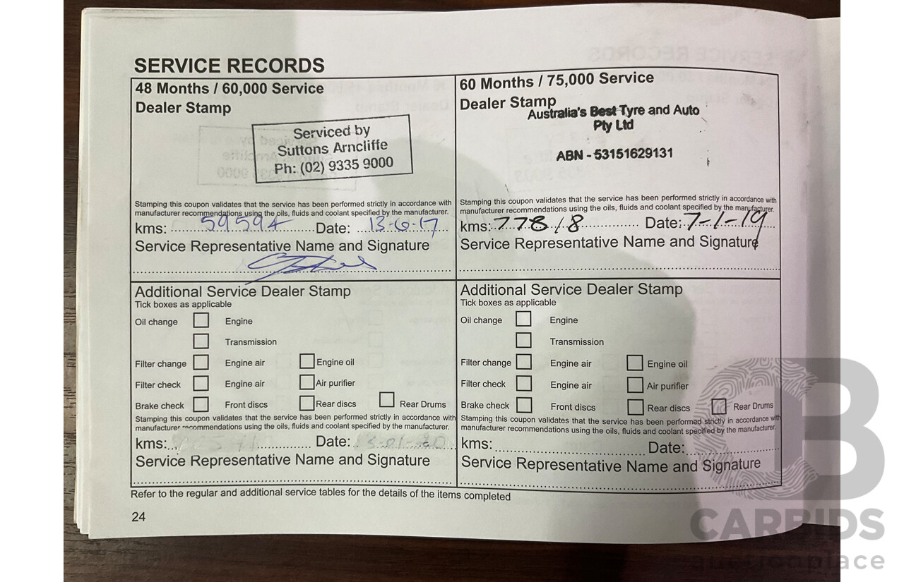 1/2013 Mitsubishi Lancer LX CJ MY13 4d Sedan Red Metallic 2.0L