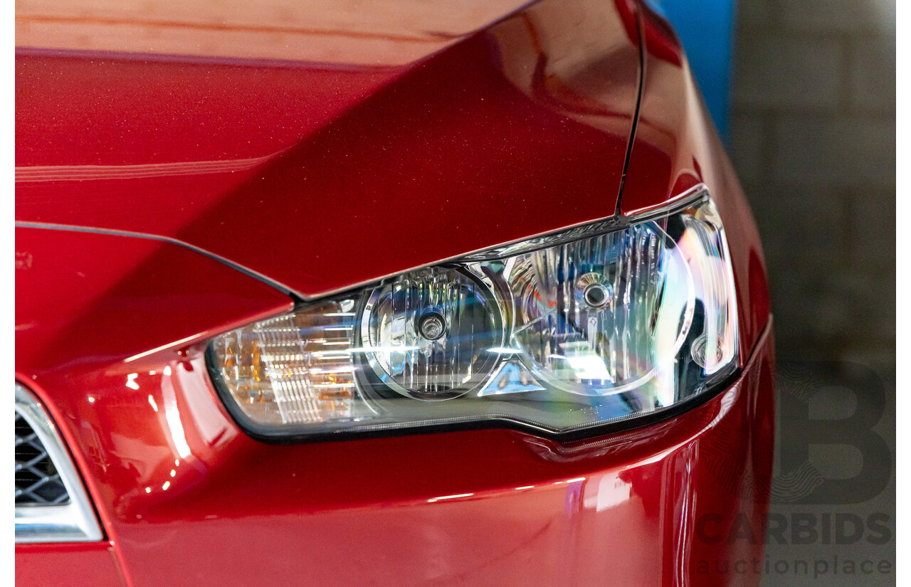 1/2013 Mitsubishi Lancer LX CJ MY13 4d Sedan Red Metallic 2.0L
