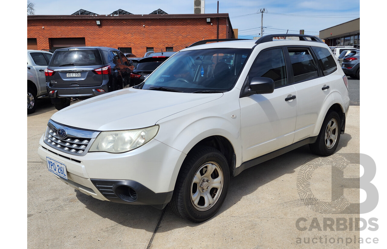 8/2011 Subaru Forester X MY11 4d Wagon White 2.5L