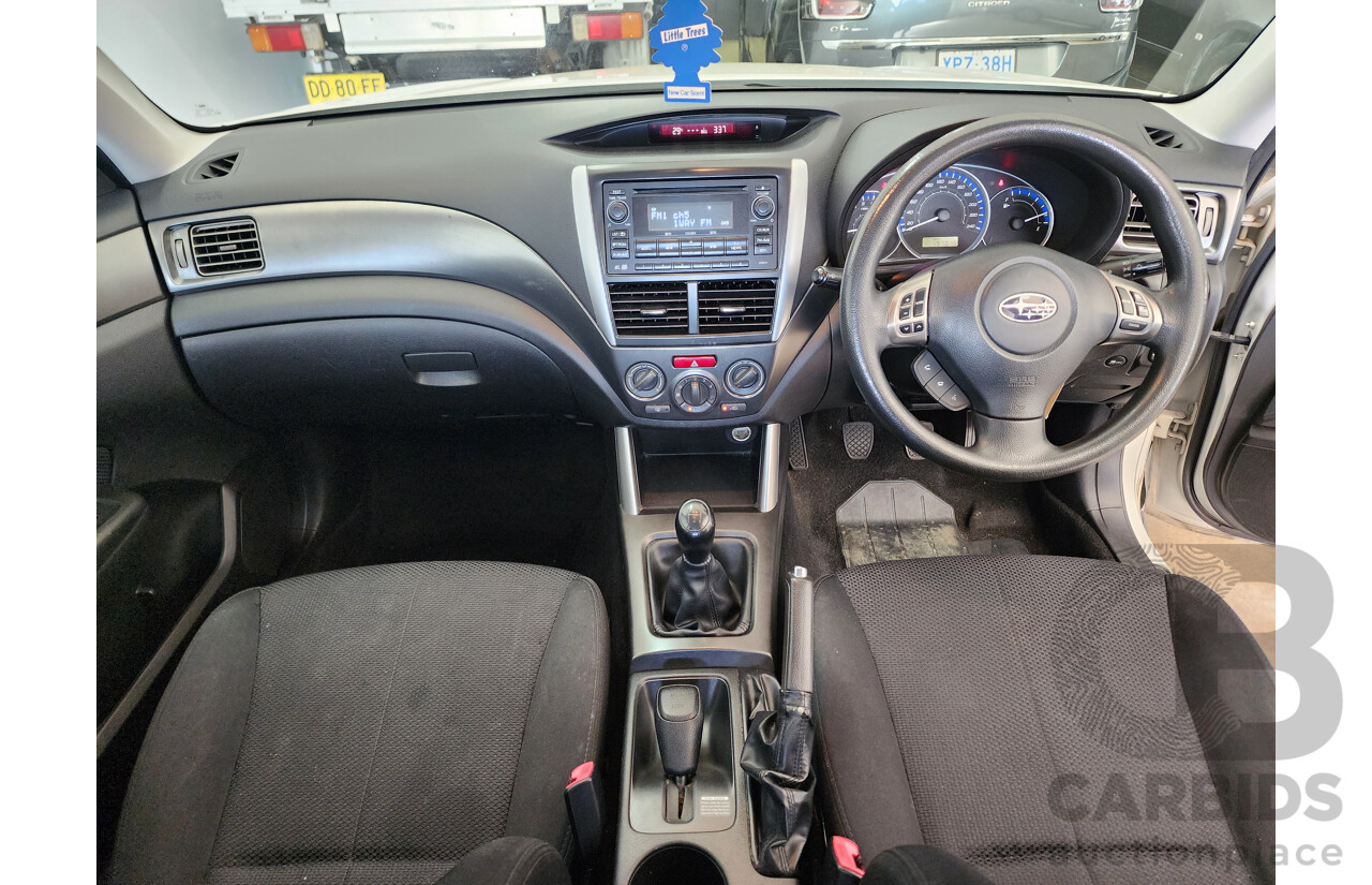8/2011 Subaru Forester X MY11 4d Wagon White 2.5L