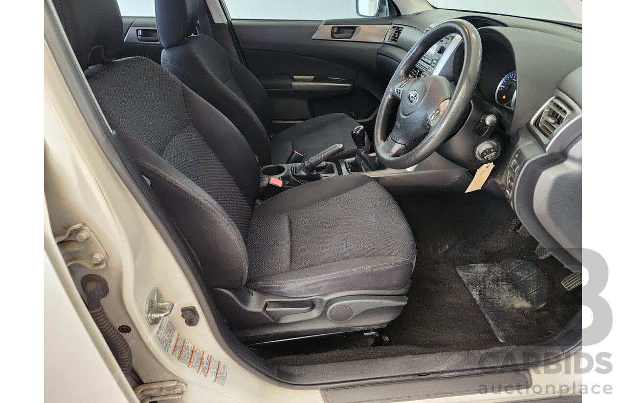 8/2011 Subaru Forester X MY11 4d Wagon White 2.5L