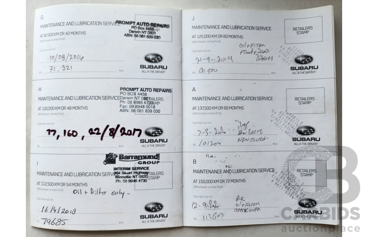 8/2011 Subaru Forester X MY11 4d Wagon White 2.5L