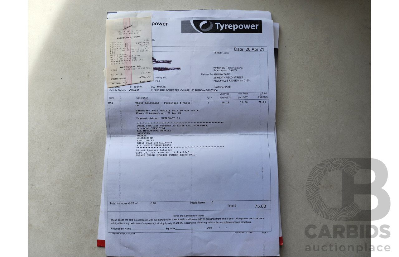 8/2011 Subaru Forester X MY11 4d Wagon White 2.5L