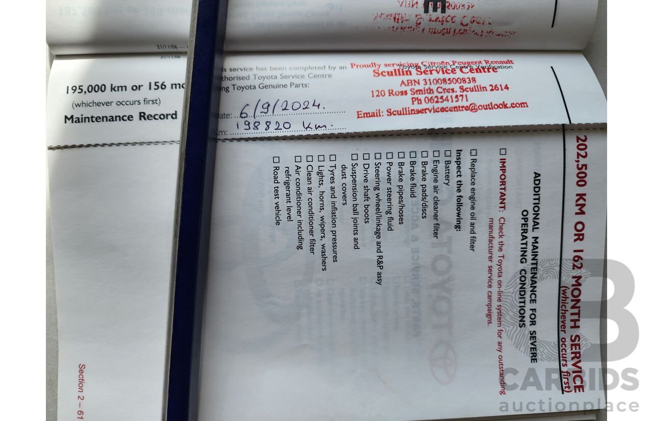 5/2007 Toyota Aurion AT-X GSV40R 4d Sedan Gold 3.5L