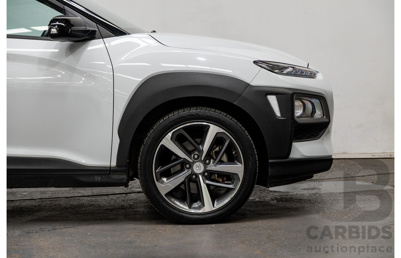 10/2017 Hyundai Kona Launch Edition (AWD) 4D Wagon Chalk White 1.6L Turbo