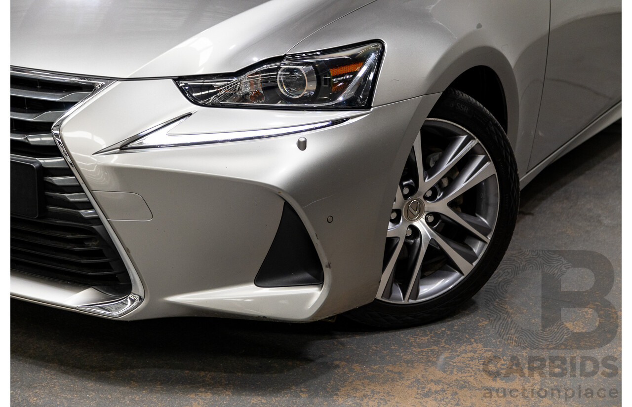 05/2019 Lexus IS300h Luxury Hybrid AVE30R 4D Sedan Titanium Silver 2.5L - Hybrid