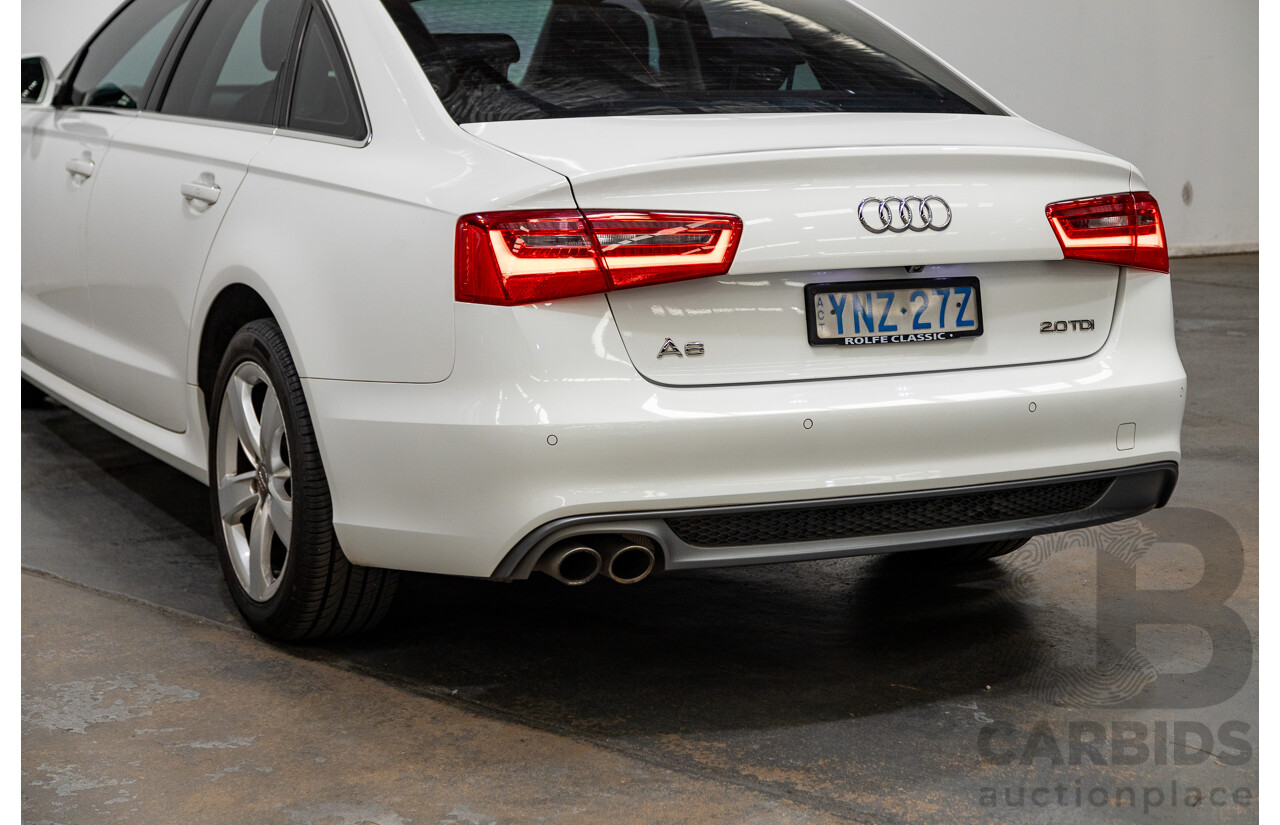 3/2014 Audi A6 2.0 TDI 4GL MY14 4d Sedan Ibis White 2.0L - Turbo Diesel