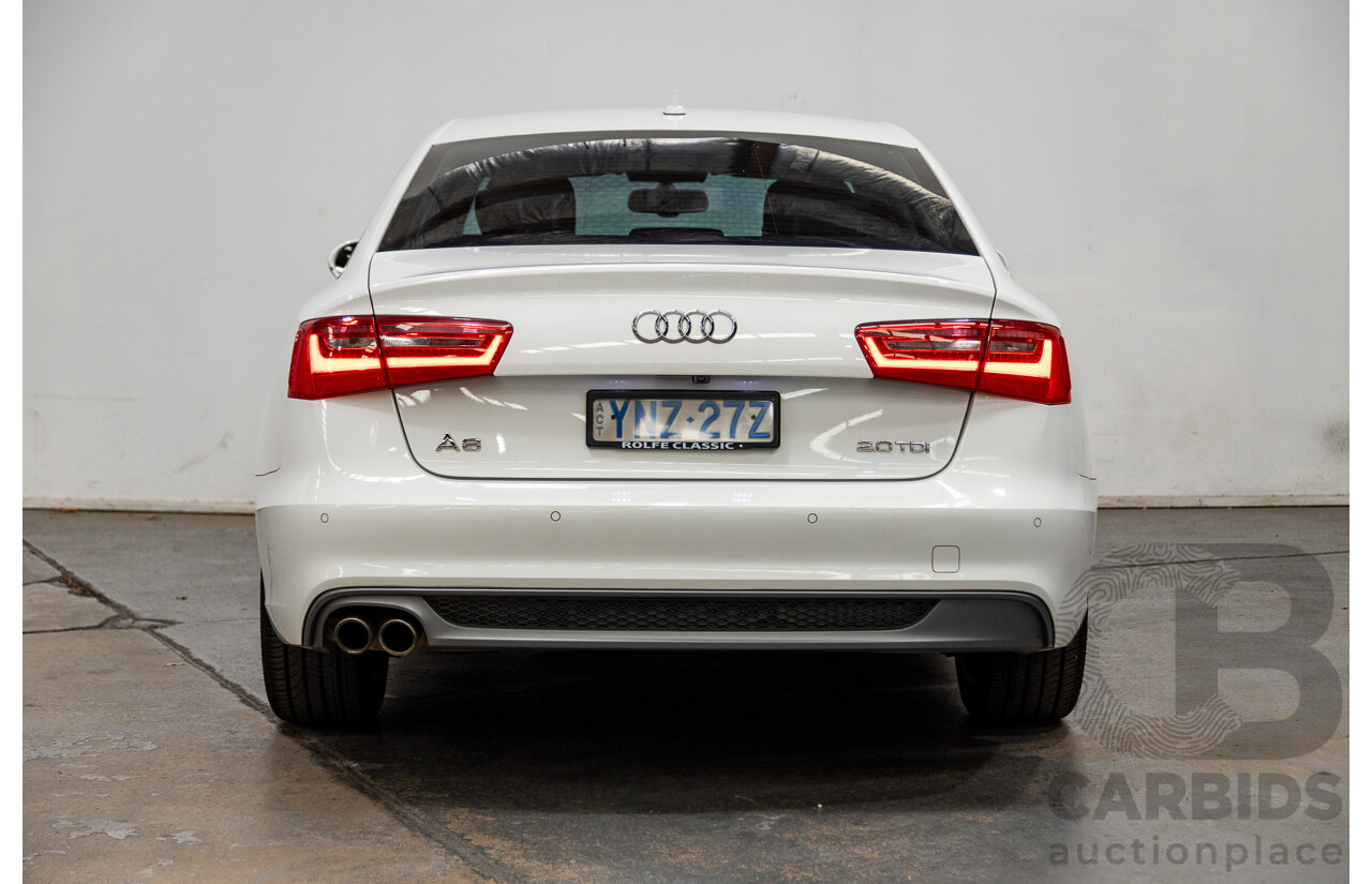3/2014 Audi A6 2.0 TDI 4GL MY14 4d Sedan Ibis White 2.0L - Turbo Diesel