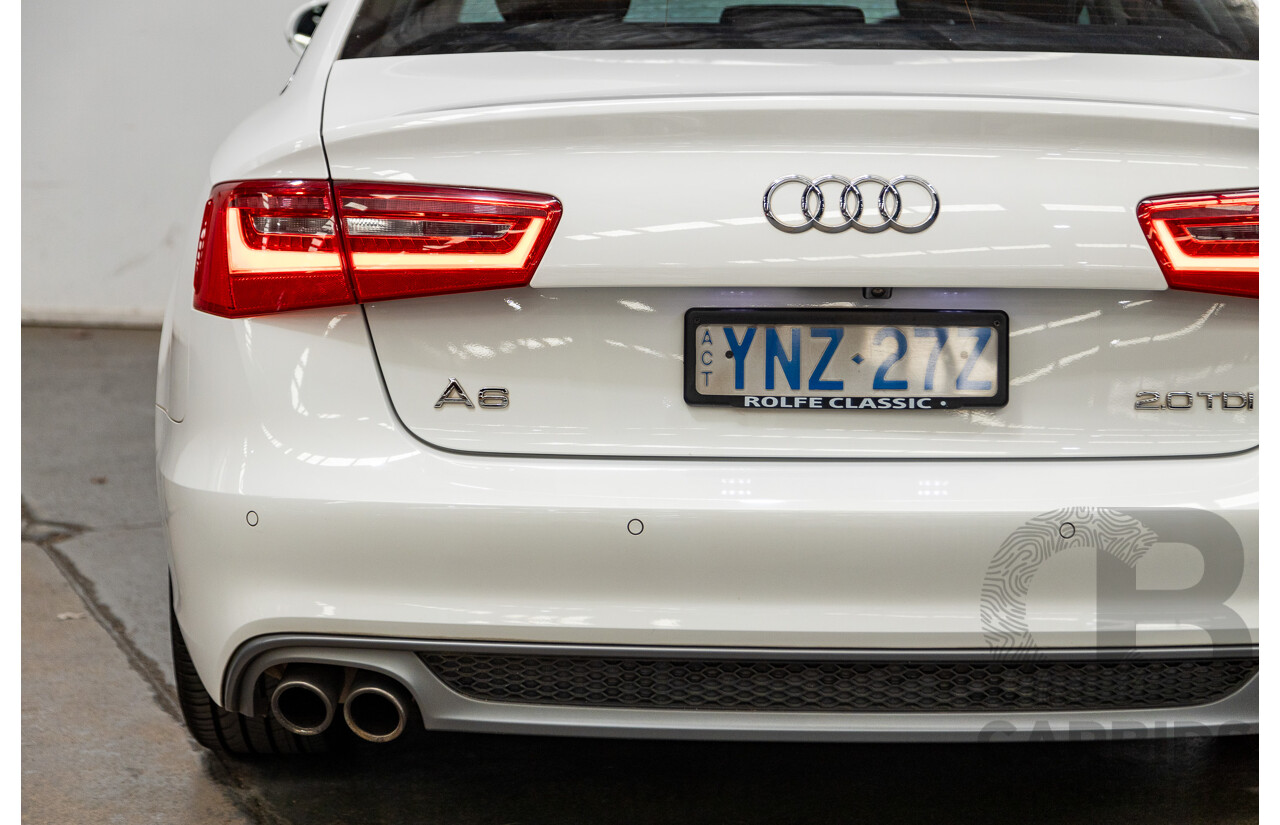 3/2014 Audi A6 2.0 TDI 4GL MY14 4d Sedan Ibis White 2.0L - Turbo Diesel
