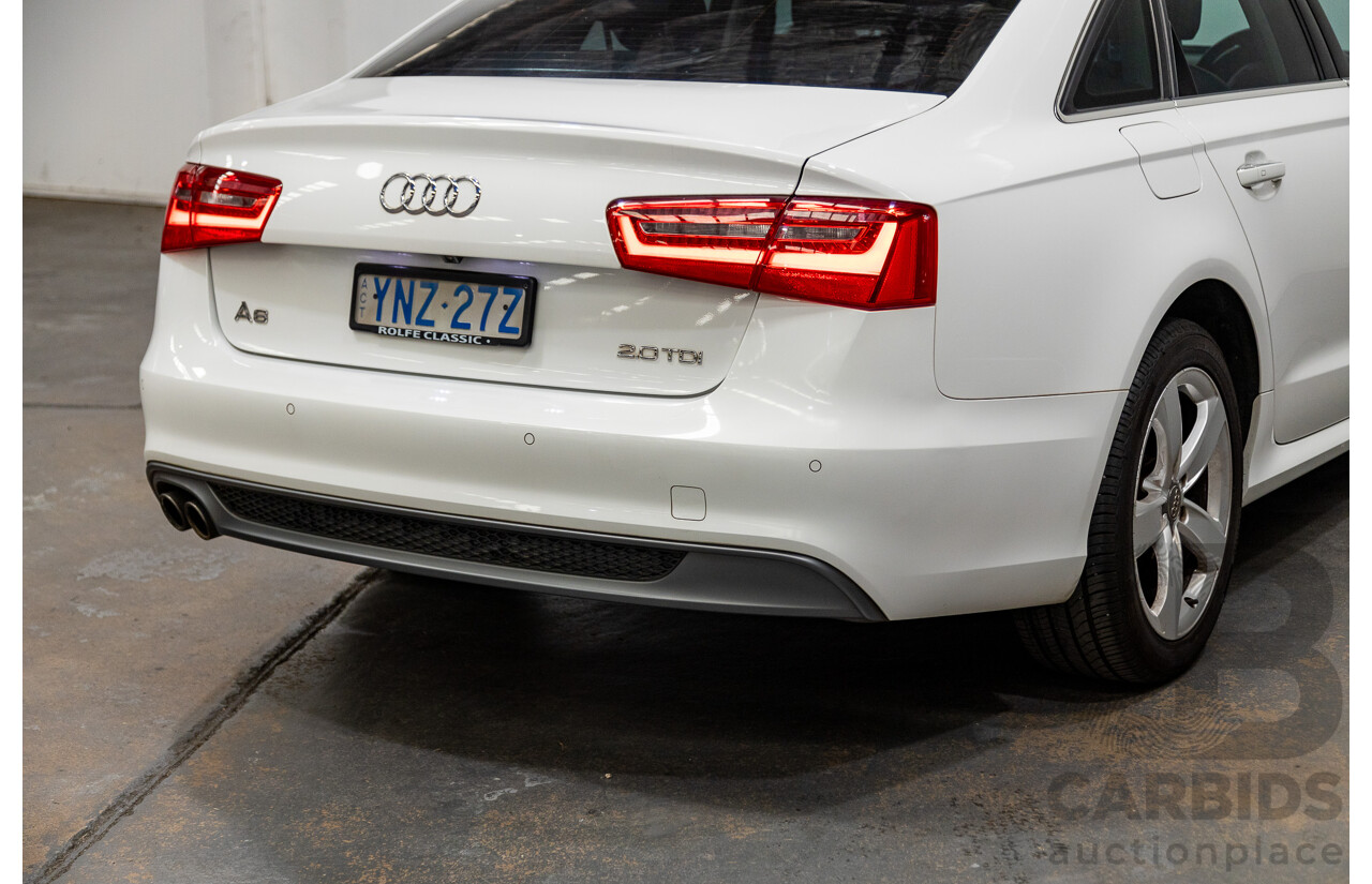 3/2014 Audi A6 2.0 TDI 4GL MY14 4d Sedan Ibis White 2.0L - Turbo Diesel