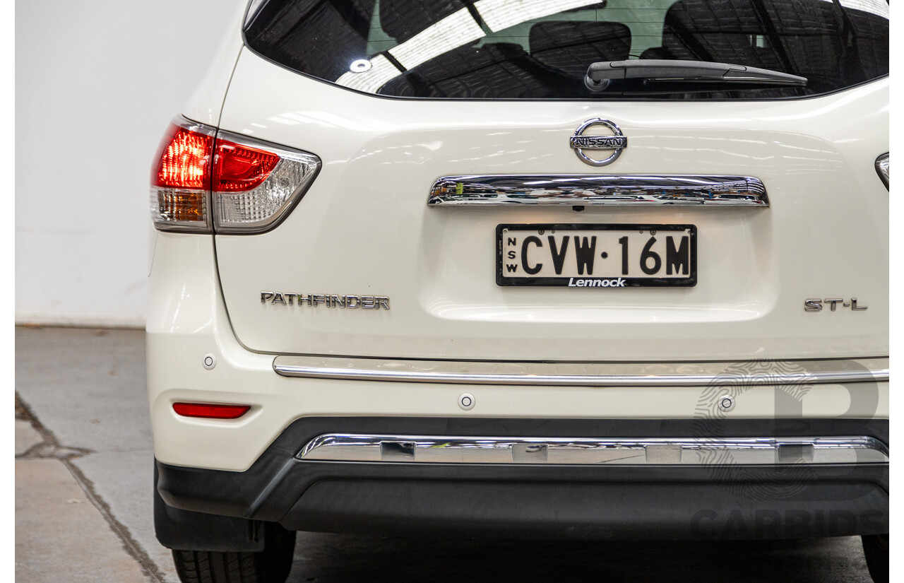 10/2014 Nissan Pathfinder ST-L R52 4d Wagon Ivory Pearl White V6 3.5L