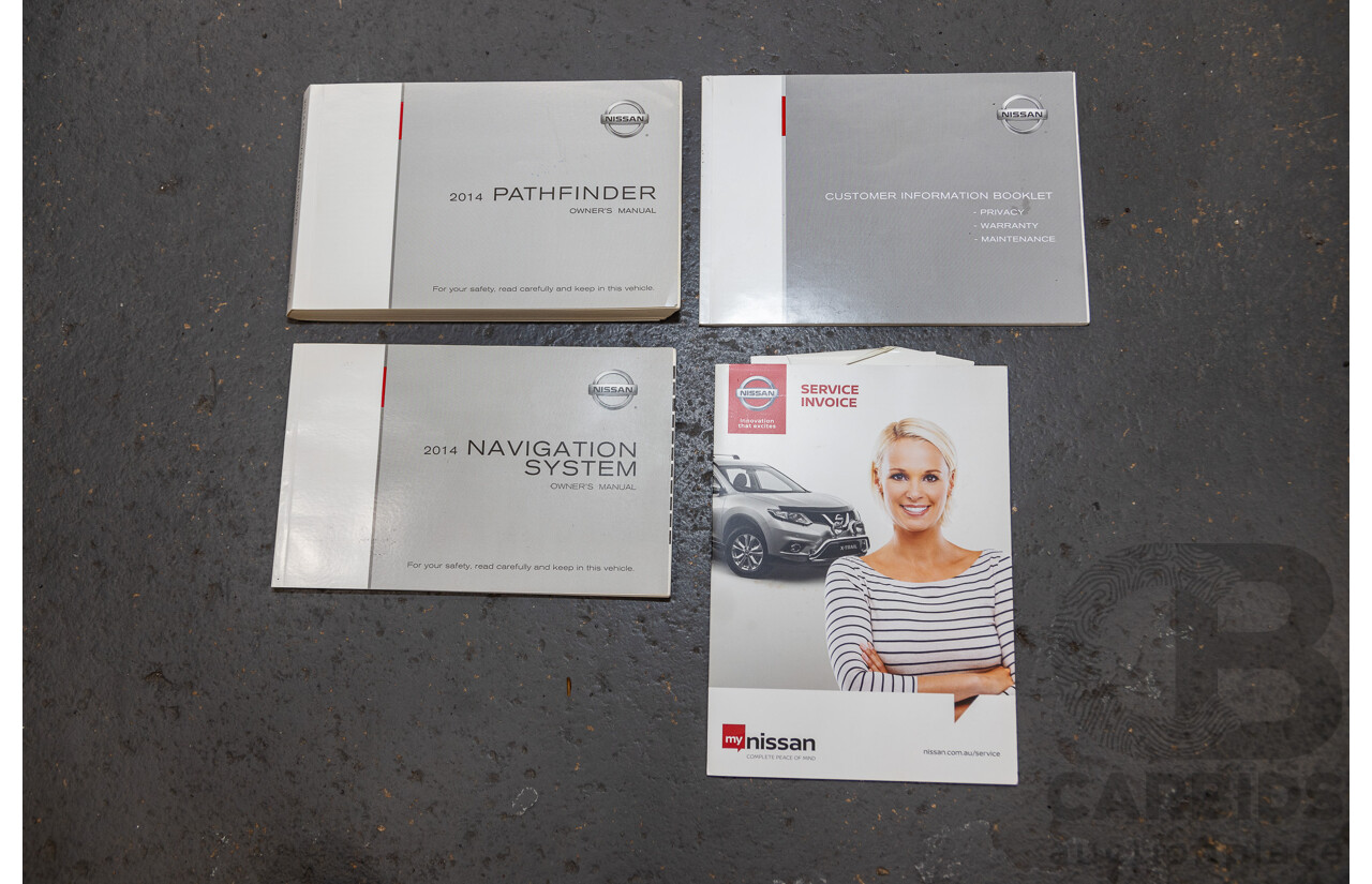 10/2014 Nissan Pathfinder ST-L R52 4d Wagon Ivory Pearl White V6 3.5L