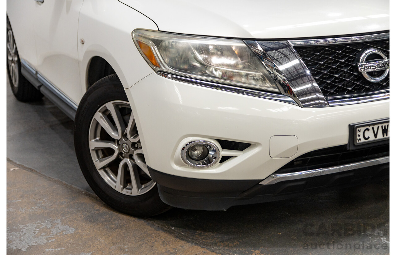 10/2014 Nissan Pathfinder ST-L R52 4d Wagon Ivory Pearl White V6 3.5L