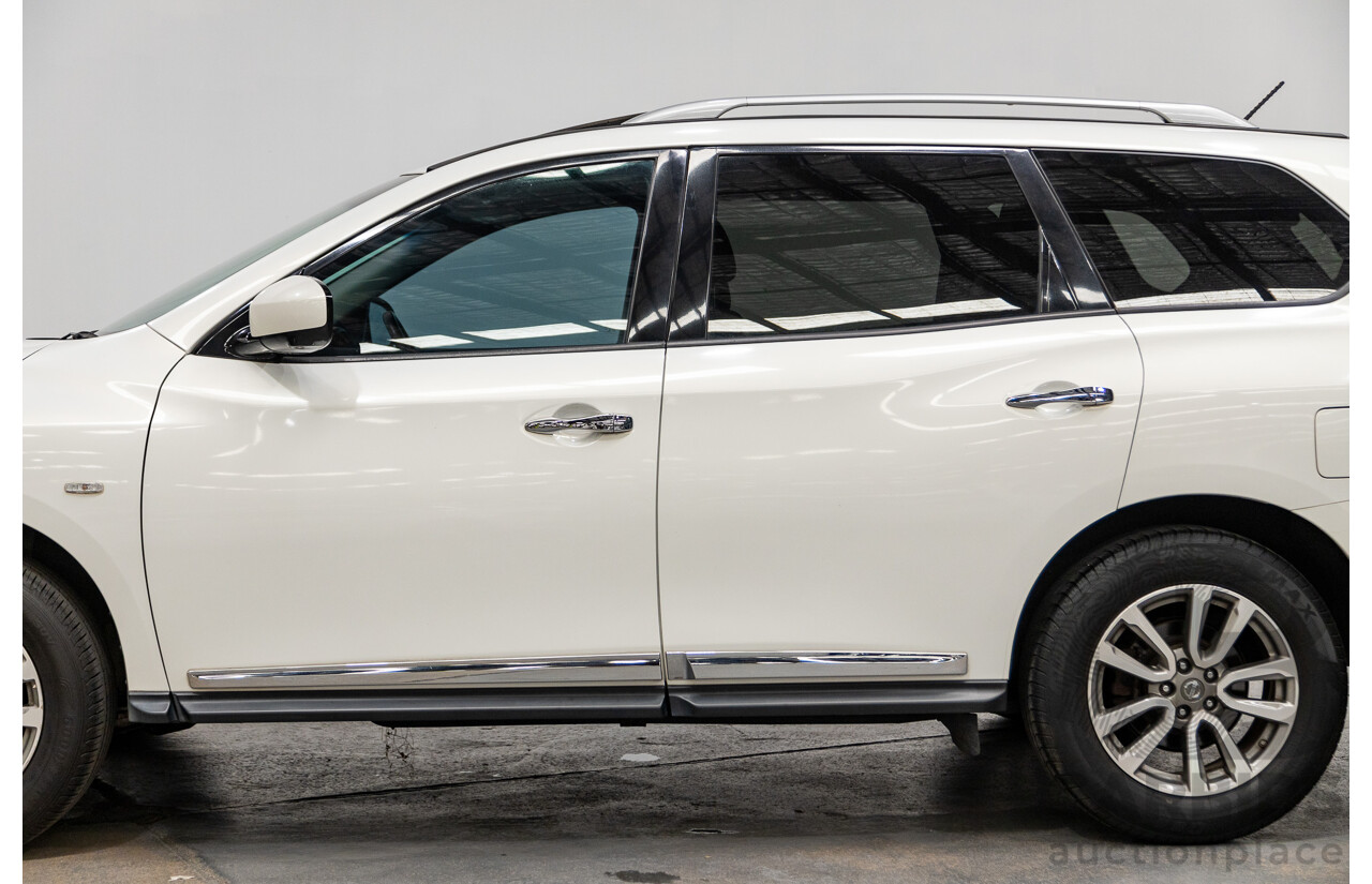 10/2014 Nissan Pathfinder ST-L R52 4d Wagon Ivory Pearl White V6 3.5L