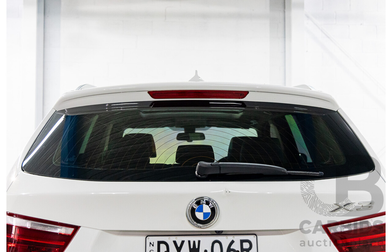 1/2012 Bmw X3 Xdrive 20i F25 4d Wagon Alpine White 2.0L